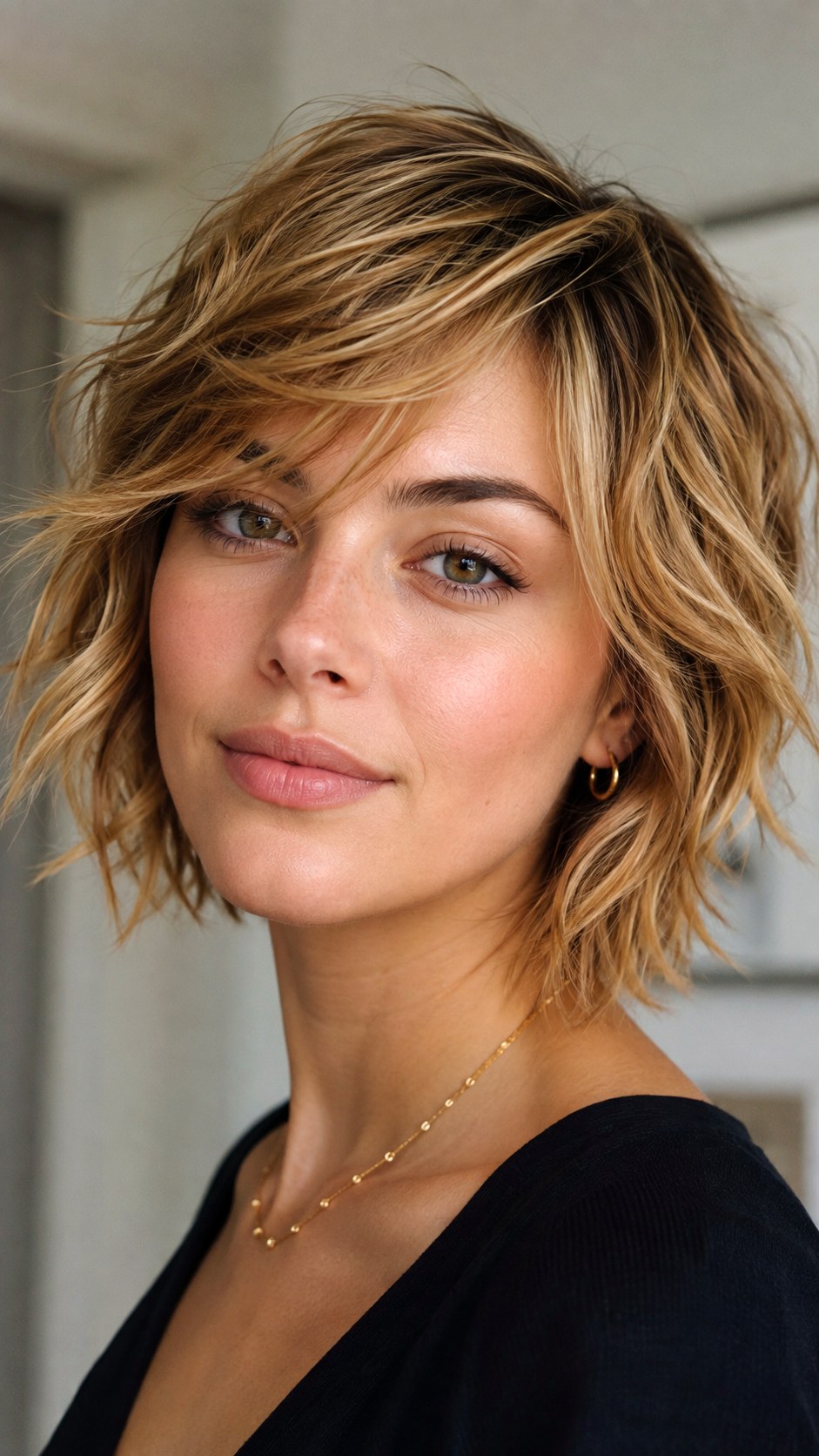 Short Honey Blonde Wolf Cut - 23 wavy wolf cut hairstyle ideas