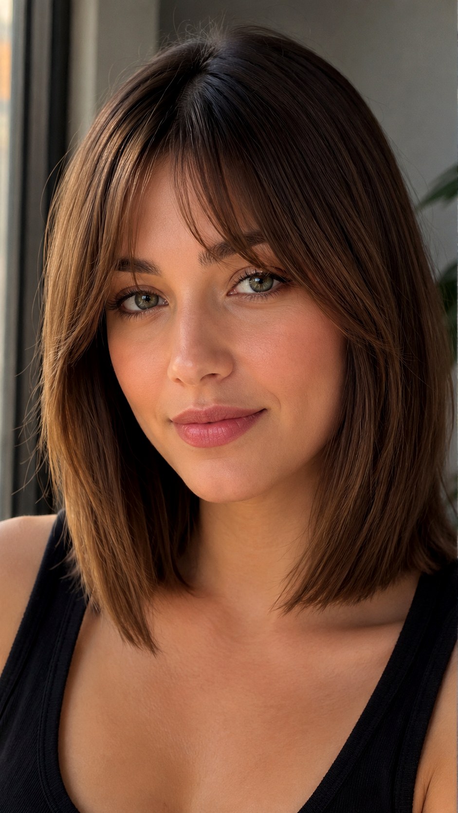 Shoulder Length Bob Curtain Bangs - 25 Face Framing Curtain Bangs Ideas