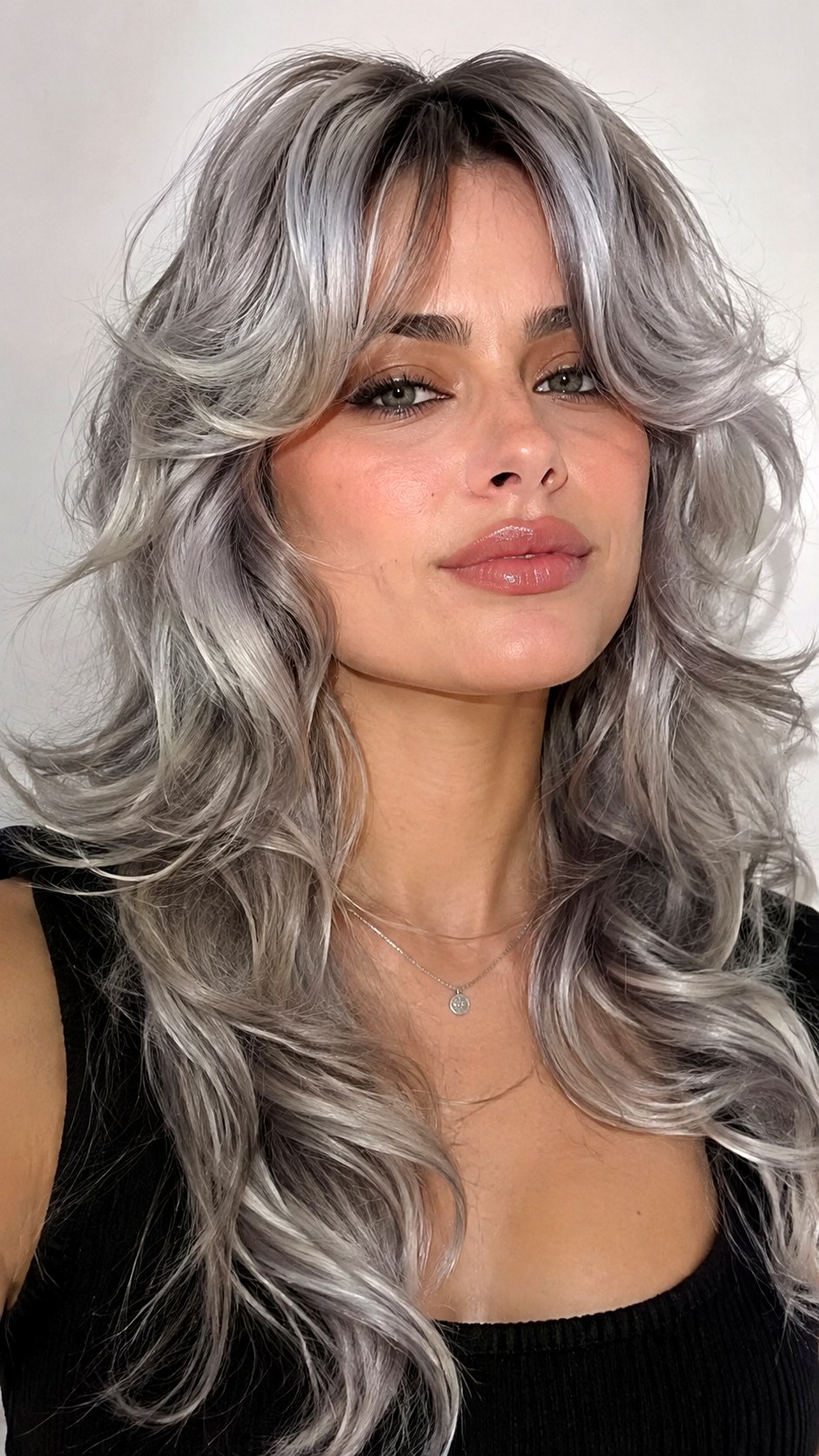 Silver Wavy Wolf Cut - 23 wavy wolf cut hairstyle ideas
