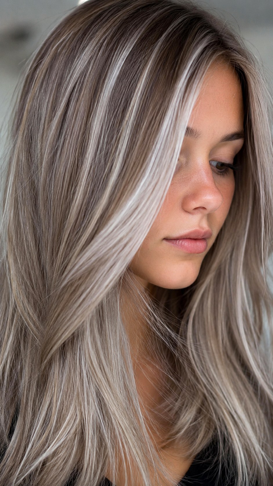 Smoky Silver Blonde Highlights - 21 blonde hair color highlights ideas
