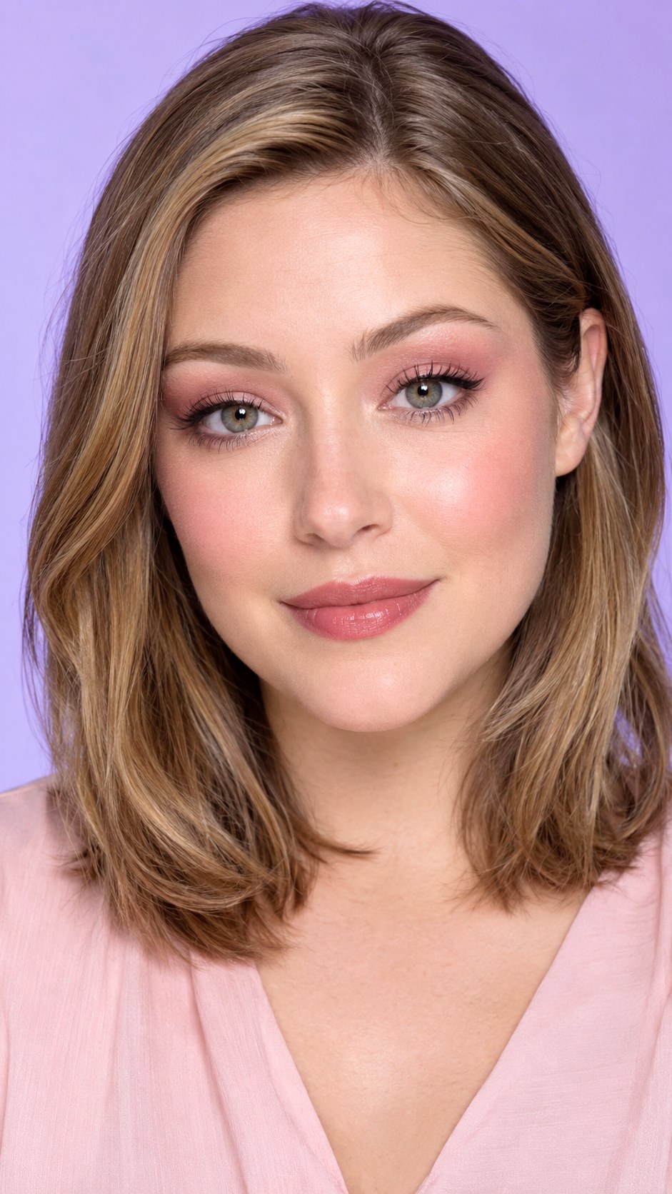 Soft Straight Brows With Rosy Makeup - 22 eyebrows make up ideas