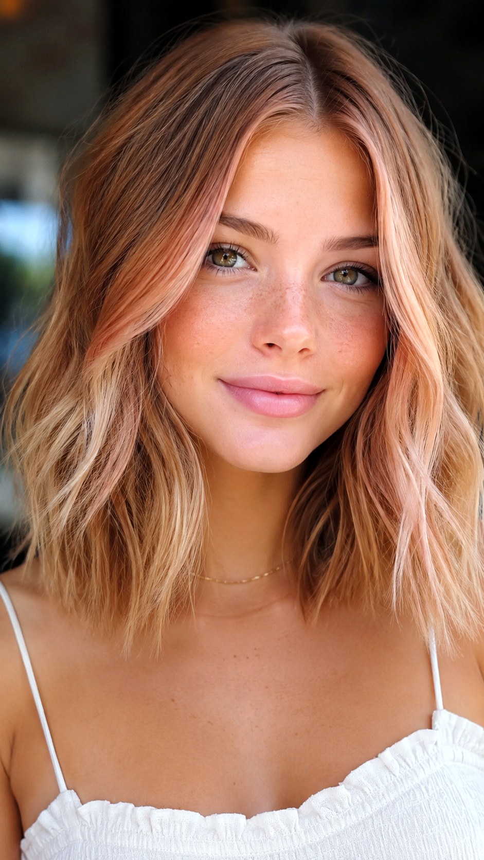 Strawberry Bronde Blend highlights - 24 vivid hair color highlights ideas