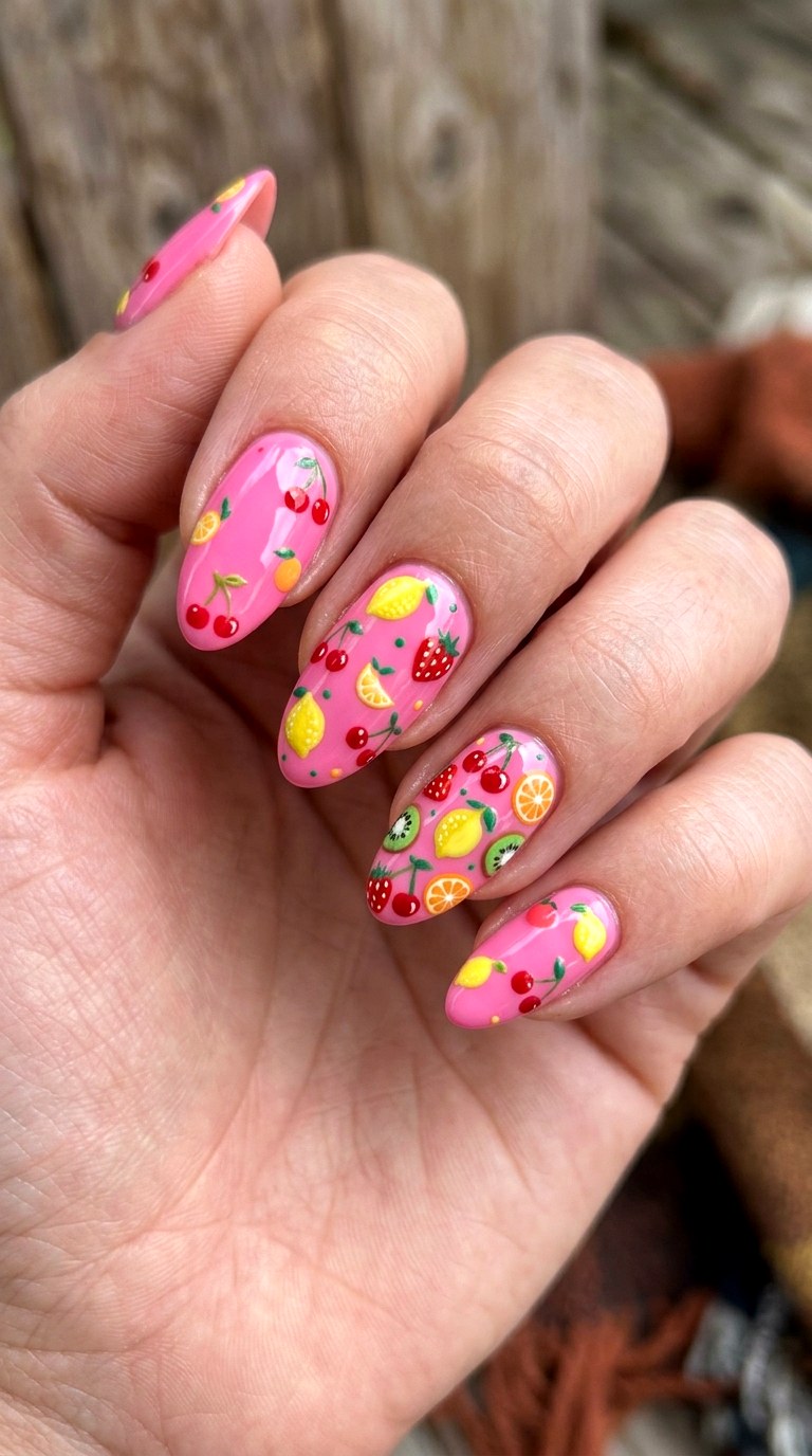 Sweet Tart Fruit Mix - 22 sweet tart nail ideas
