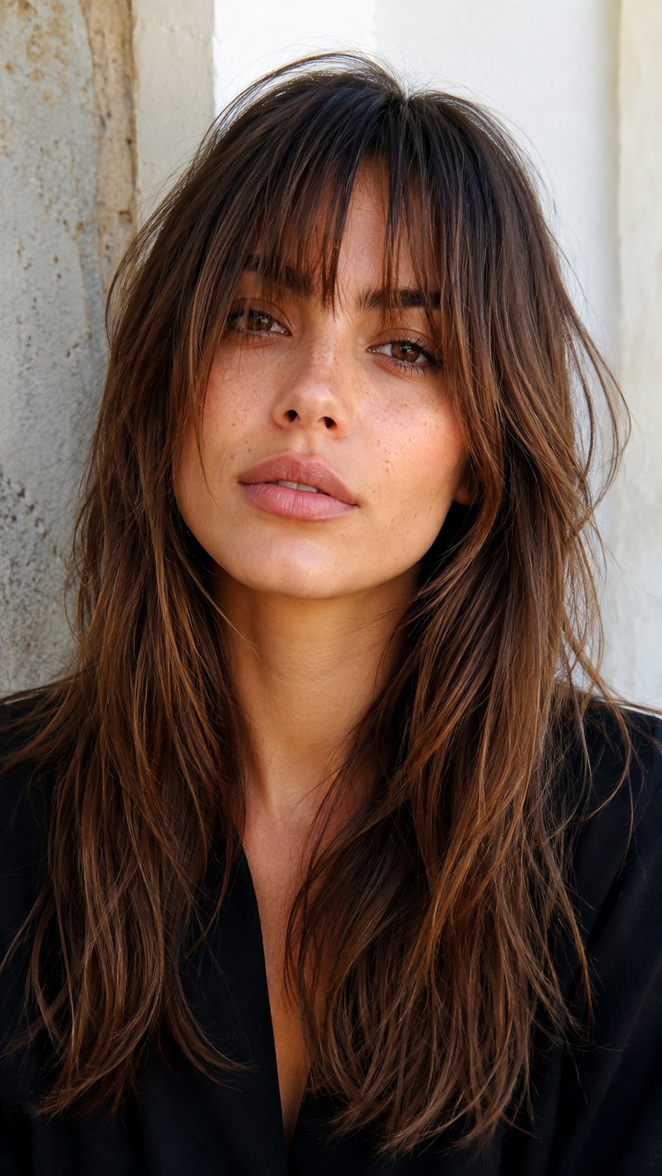 Textured Birkin Bangs With Long Hair - 22 Curtain Bangs Long Hair Ideas