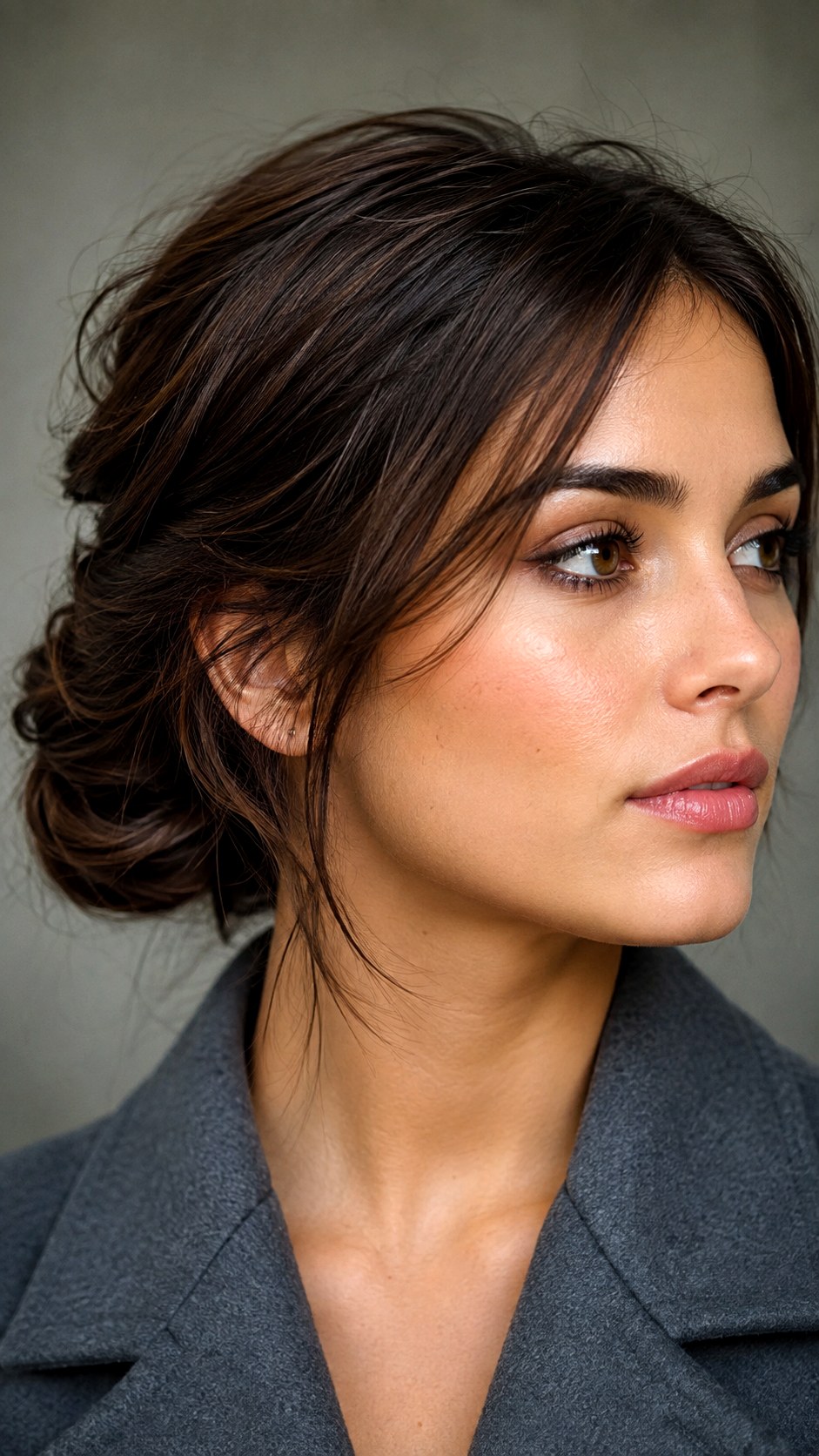 Textured Low Chignon Twist - 21 bun hairstyle ideas