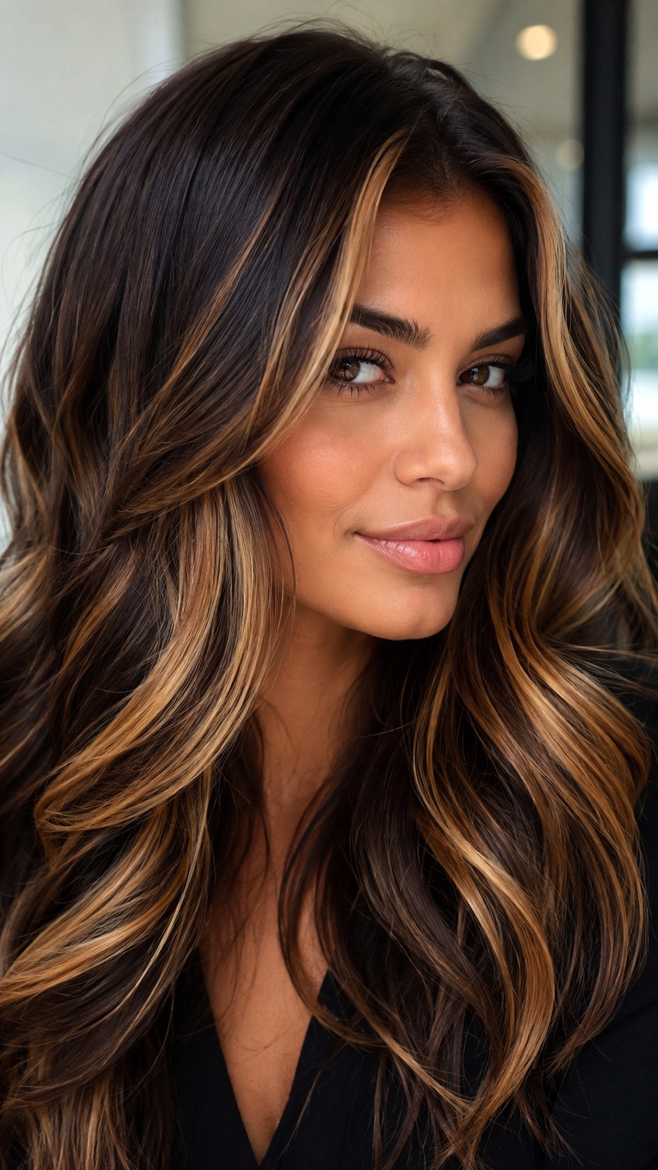 Tiger Eye Balayage Contrast - 25 hair color for morena ideas