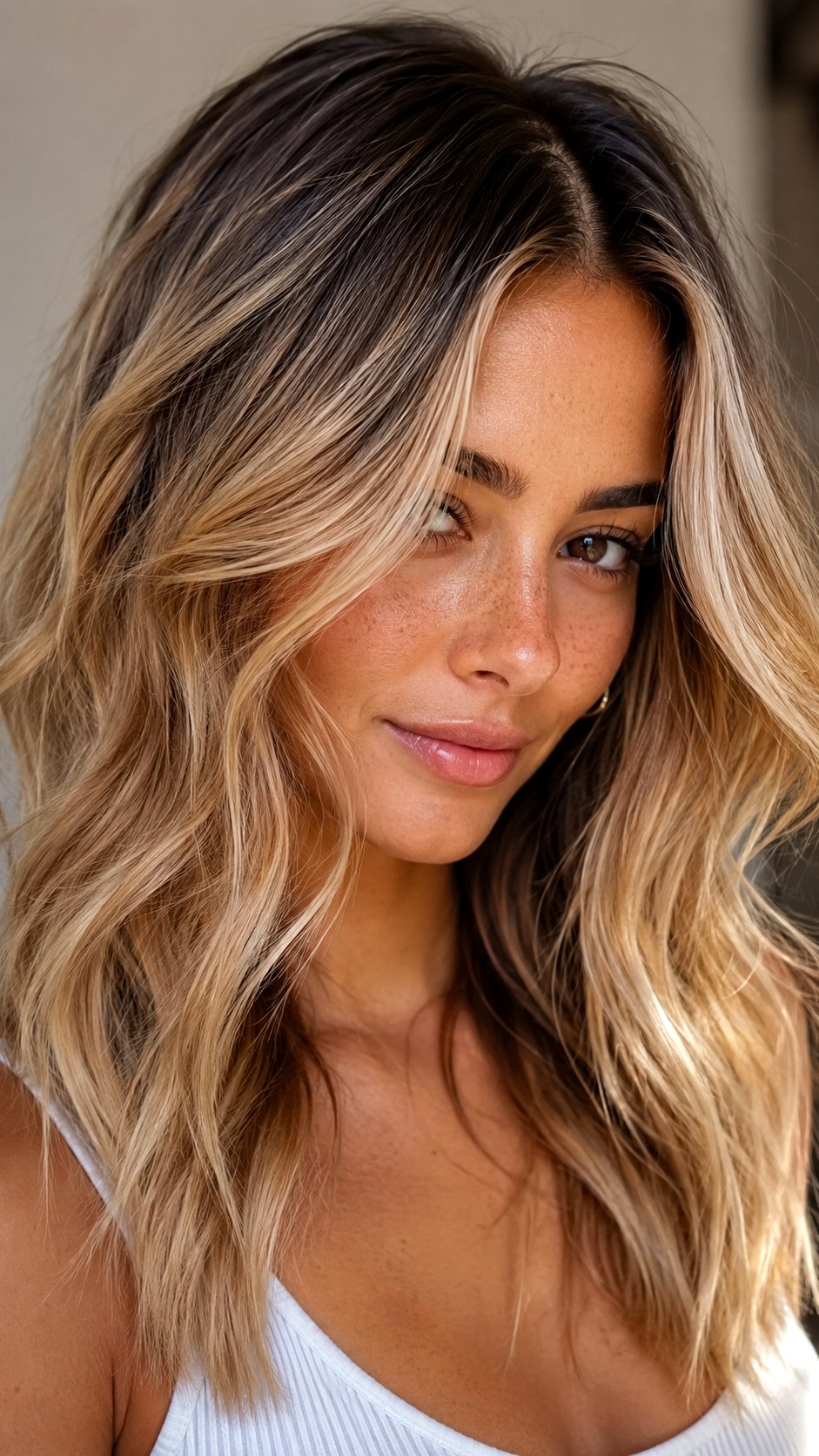 Toasted Coconut Shadow Root - 25 hair color for morena ideas