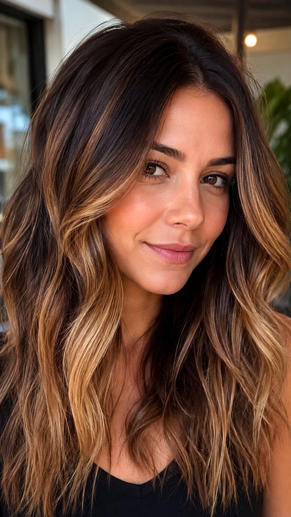 Toffee Crunch Lived In Highlights - 25 brown hair color ideas