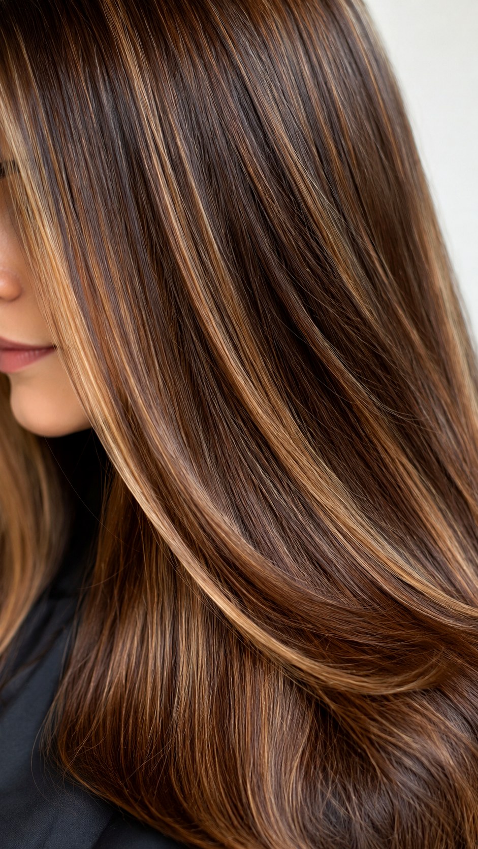 Tortoiseshell Variation - 25 long hair highlights ideas