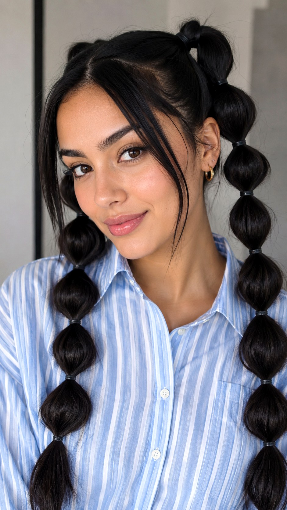 Trendy Bubble Braids Look - 22 y2k hairstyle ideas