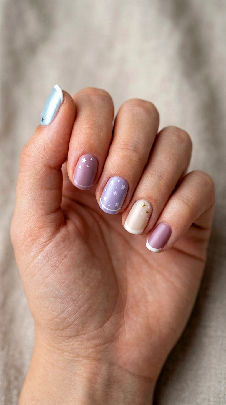 Trendy Satin School Nails - 23 cute back to school nail ideas