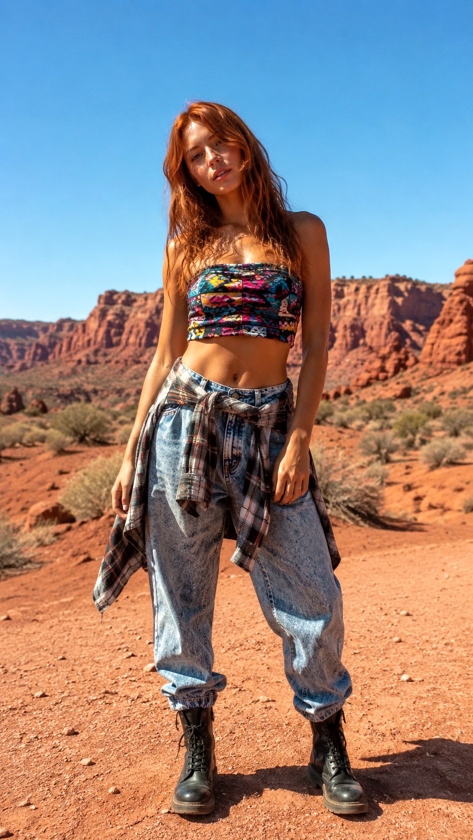 Tube Top and Acid Washed Jeans Outfit - 21 Acid Washed Jeans outfit Ideas