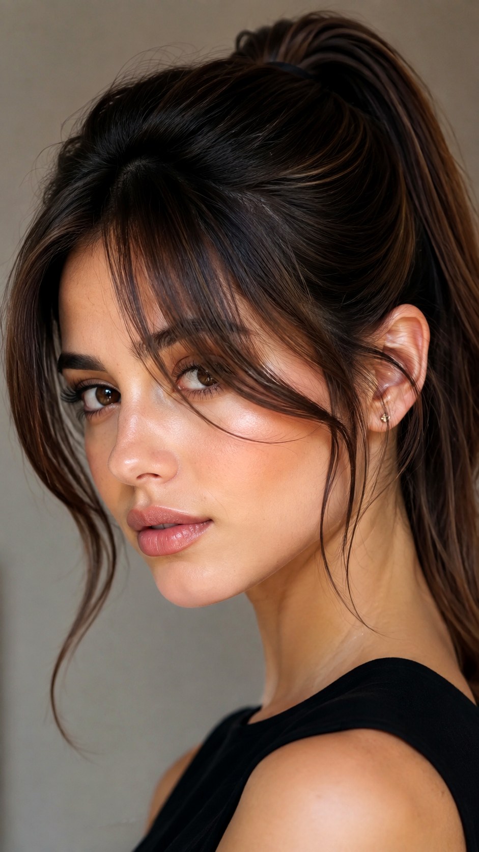 Updo With Curtain Bangs - 24 Face Framing Curtain Bangs Ideas
