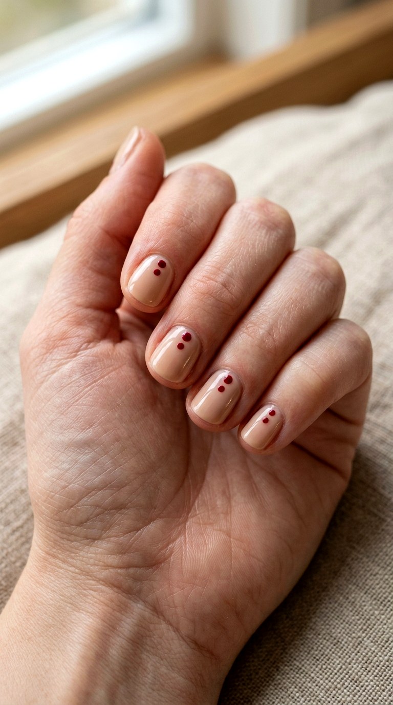 Vampire Bite Short Nails - 25 short halloween nail ideas