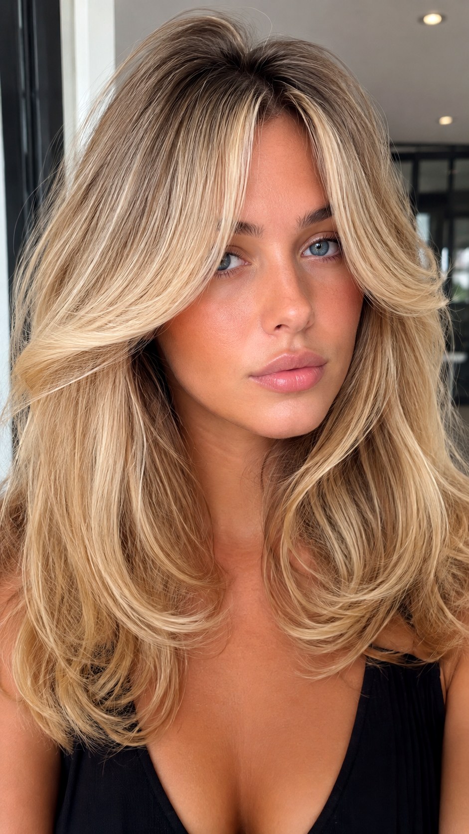 Voluminous Blowout Curtain Bangs - 20 Wispy Curtain Bangs Long Hair Ideas
