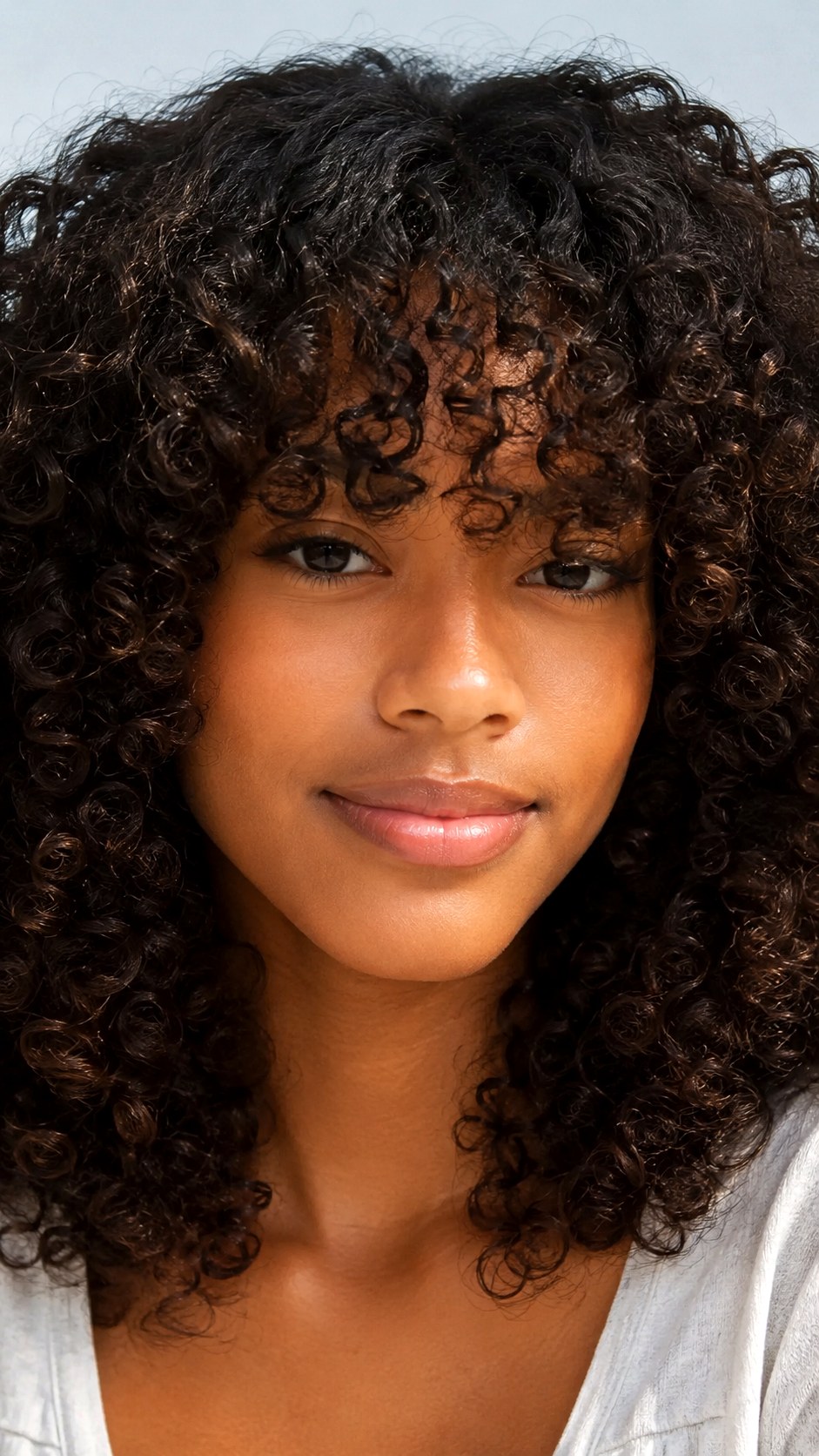 Voluminous Curly Style Curtain Bangs - 25 Face Framing Curtain Bangs Ideas