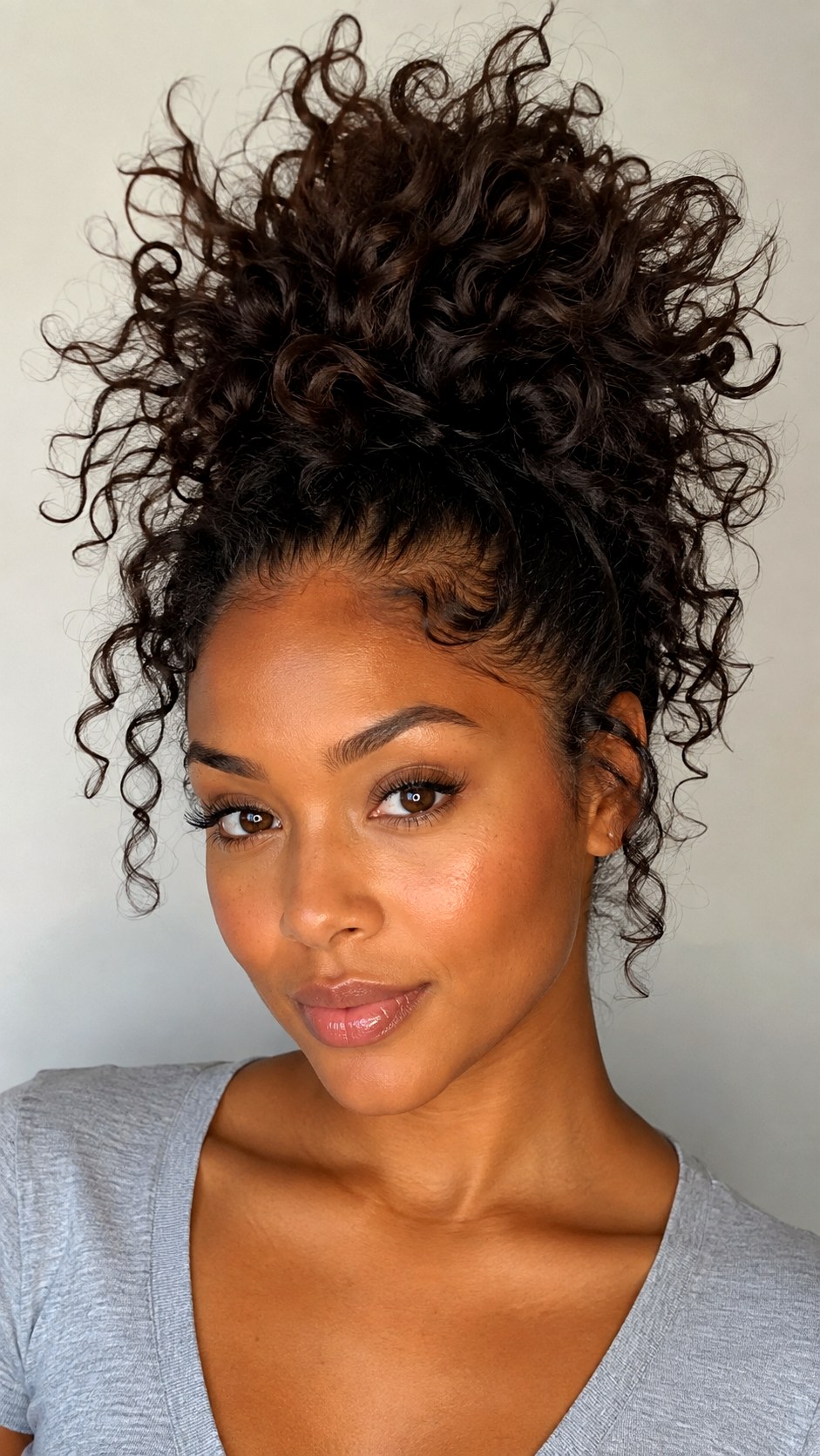 Voluminous Teased Spike Bun Updo - 20 spike bun hairstyle ideas