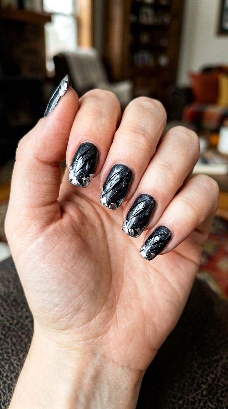 Werewolf Claw Mark Nails - 21 halloween nail inspo ideas