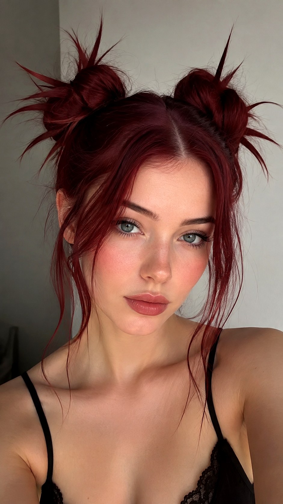 YK Inspired Double Spike Buns - 20 spike bun hairstyle ideas